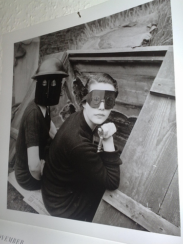 Women with firemasks by Lee Miller, 1941